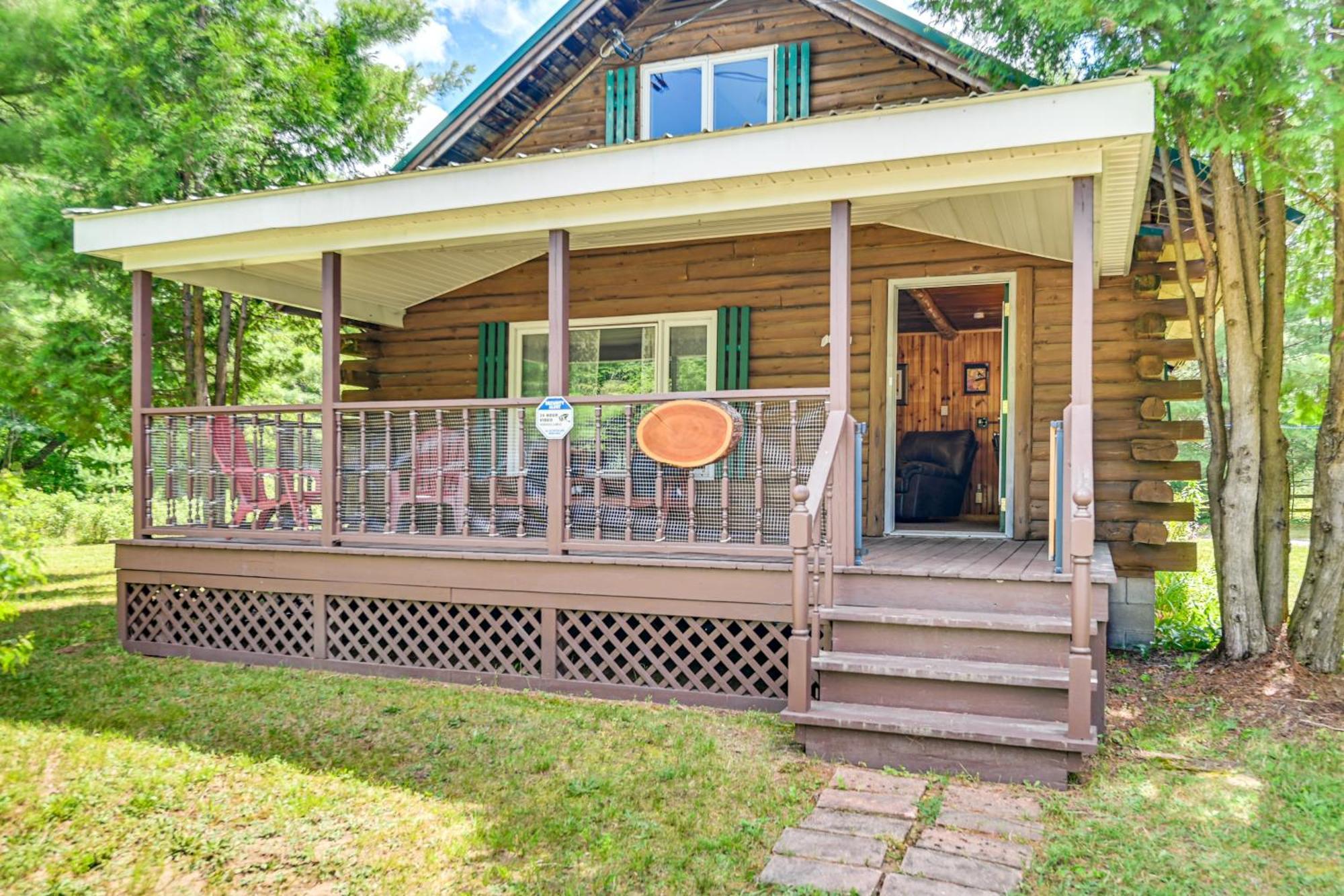 Log Cabin With Game Room And Fire Pit In Forestport! Eksteriør bilde